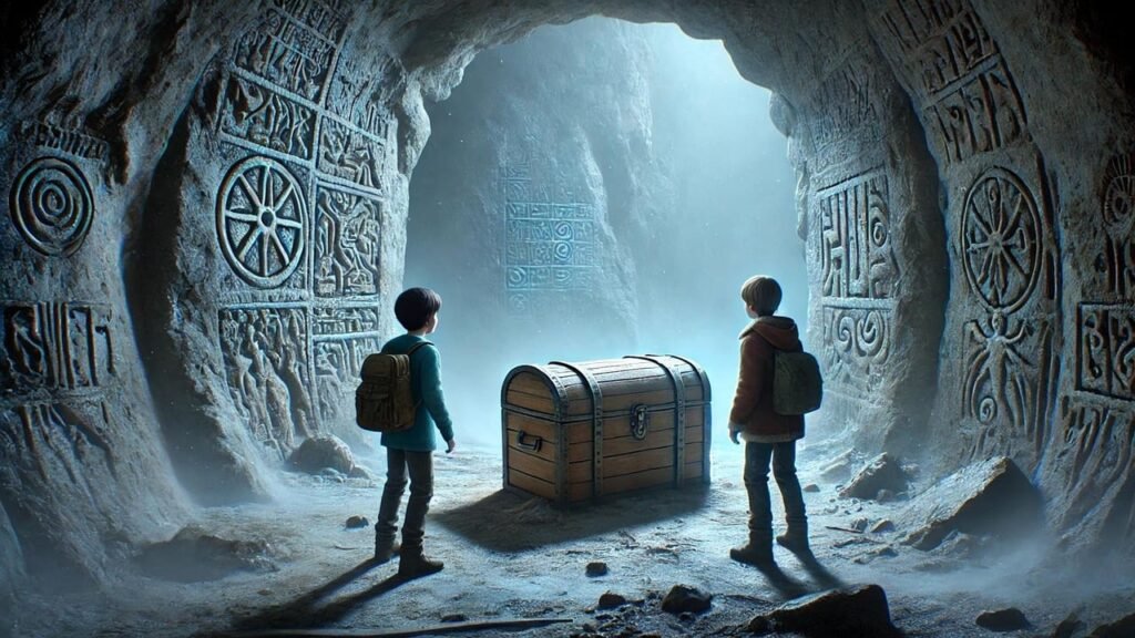 treasure, gold, cave